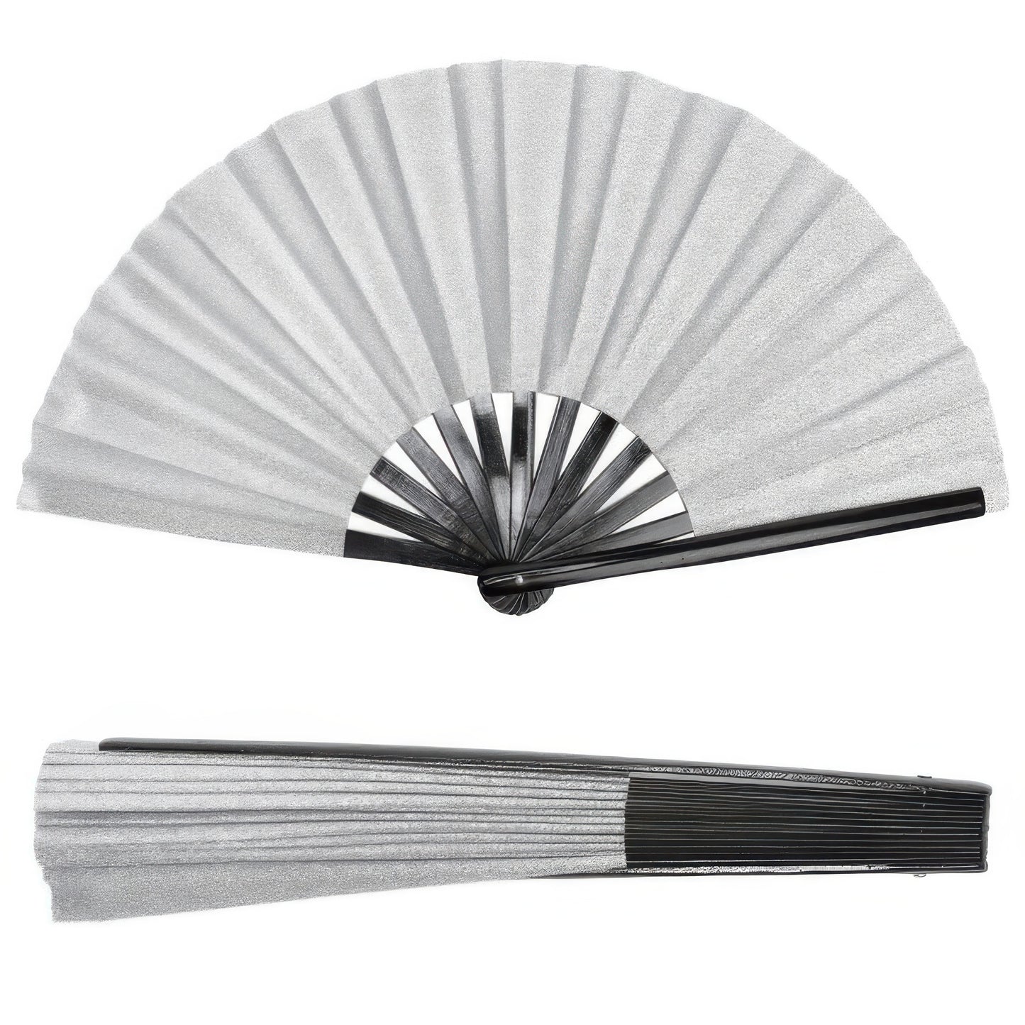 Glitter Fabric Folding Hand Fan