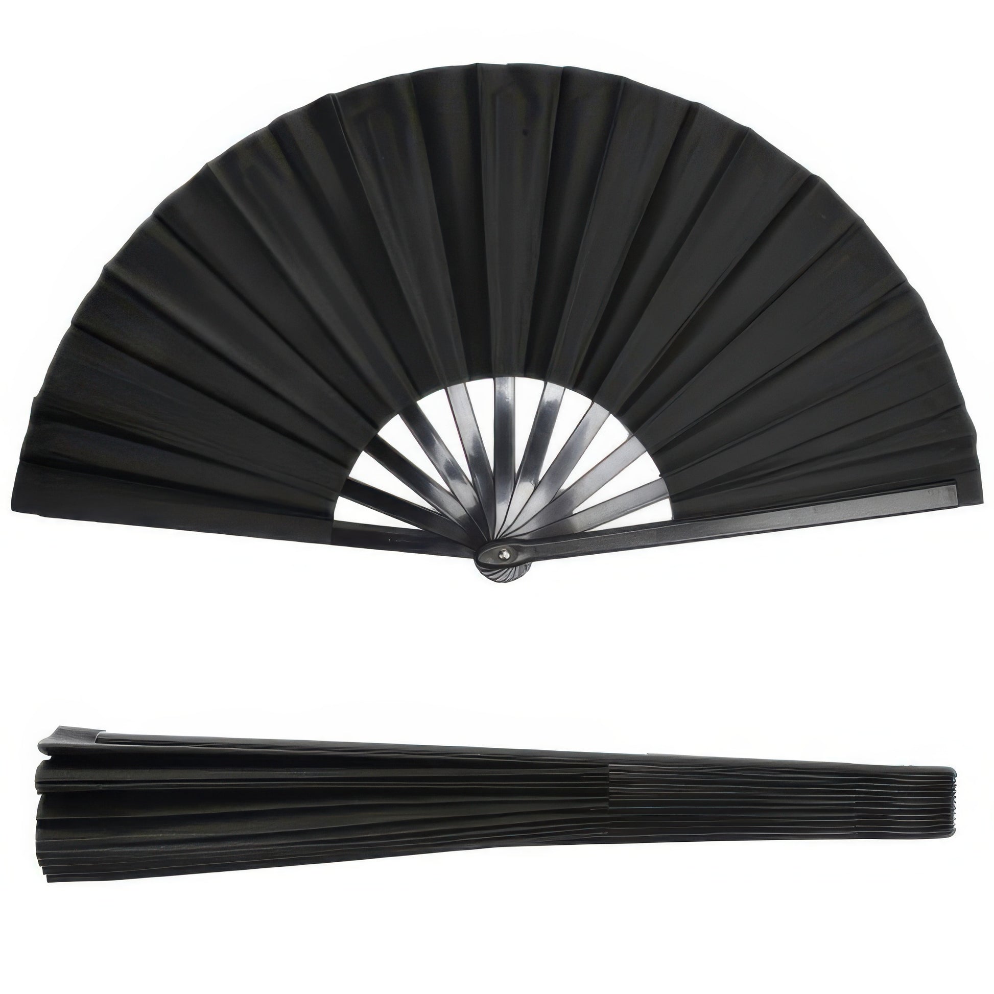 Vibrant Solid Color Folding Hand Fan