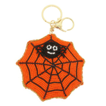 Halloween Theme Spider Keychain