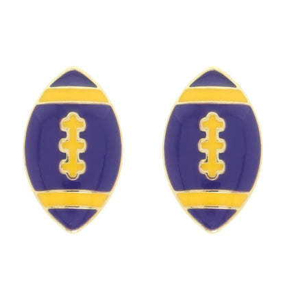 Gameday Football Ball Post Earring