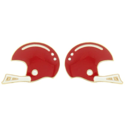 Gameday Football Helmet Stud Earrings