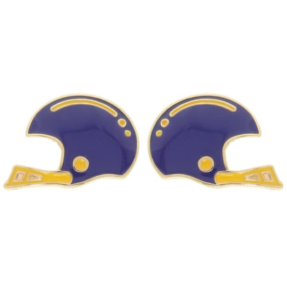Gameday Football Helmet Stud Earrings