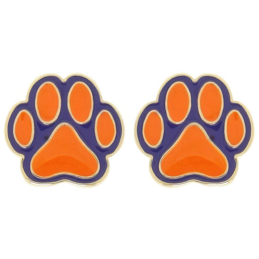 Gameday Paw Stud Earrings