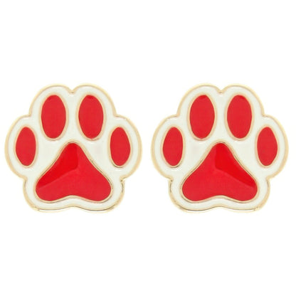 Gameday Paw Stud Earrings