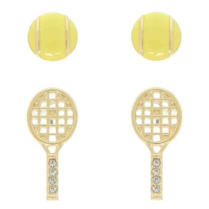 2-pair Tennis Theme Earring Set