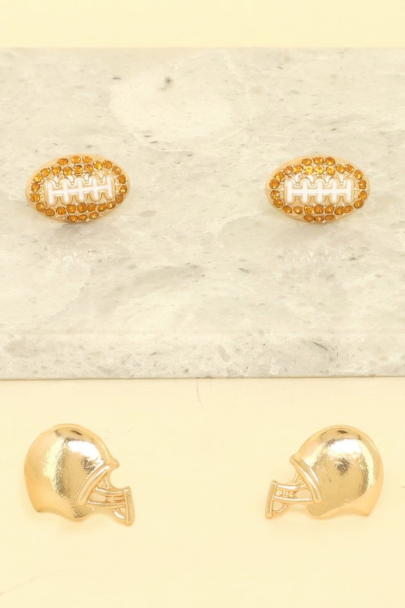 2-pair Sports Theme Assorted Earring Set