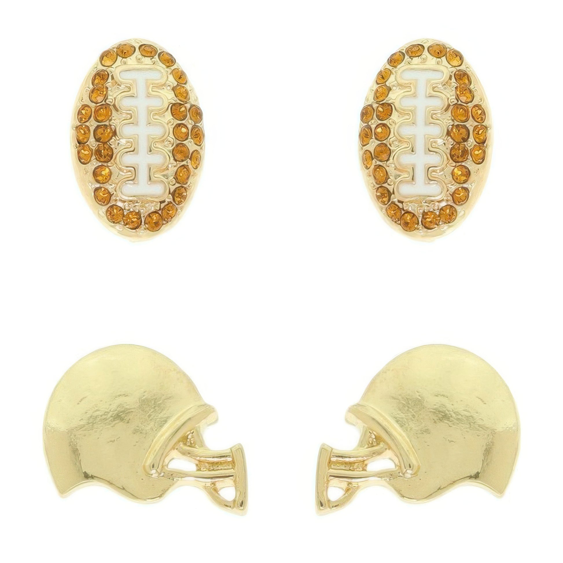 2-pair Sports Theme Assorted Earring Set