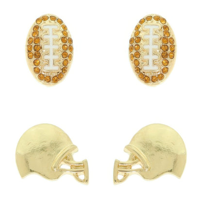 2-pair Sports Theme Assorted Earring Set