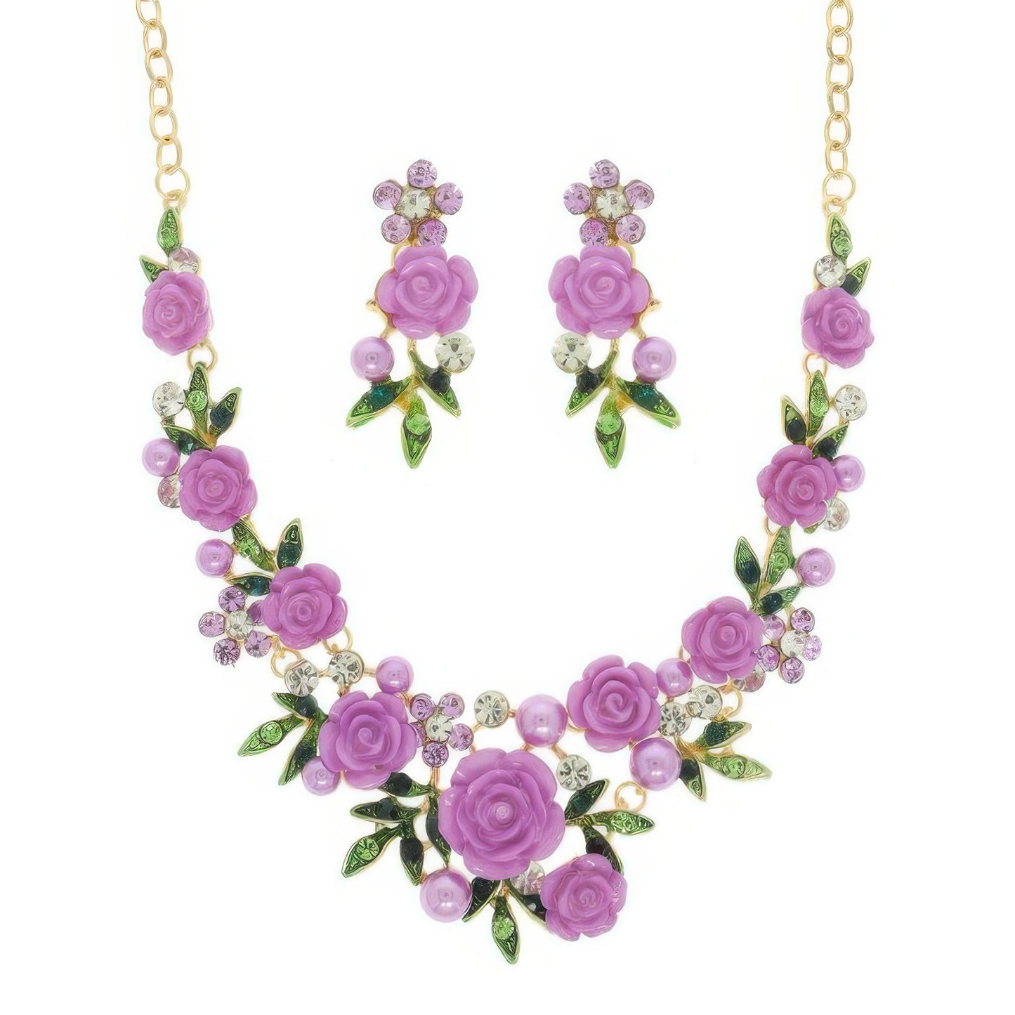 Festoon Theme Necklace Earring Set