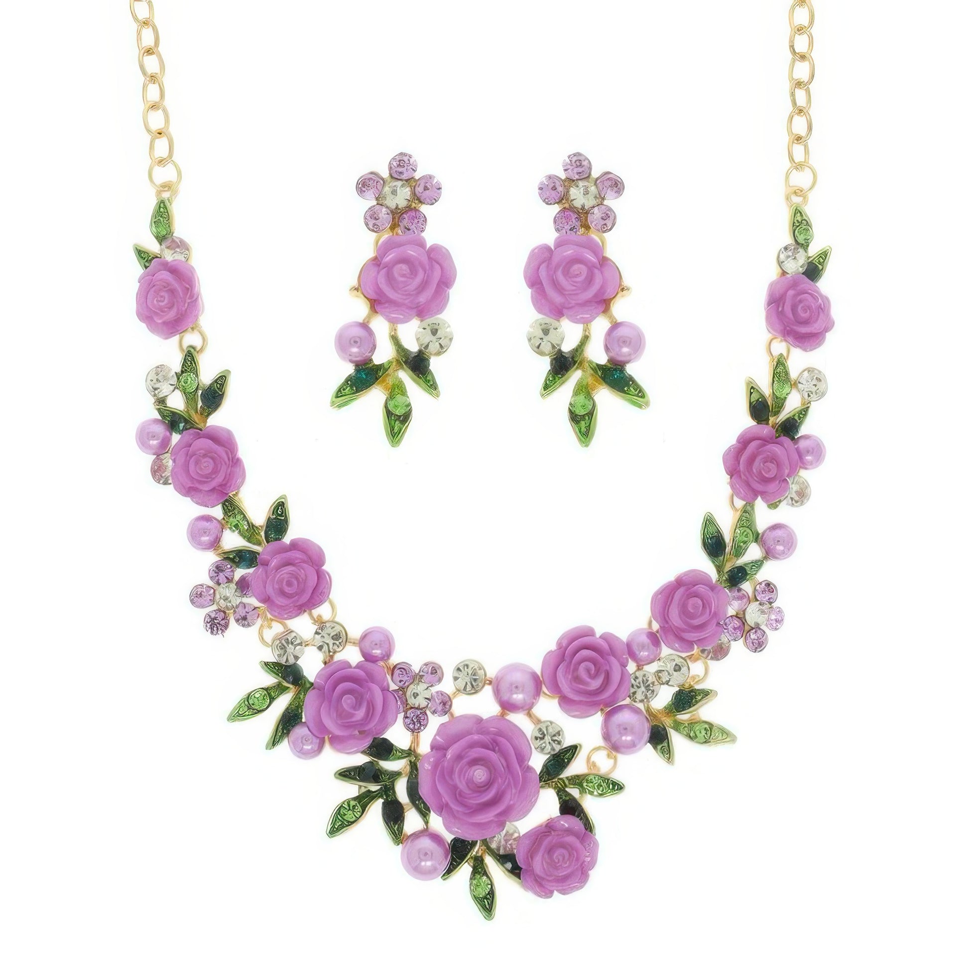Festoon Theme Necklace Earring Set