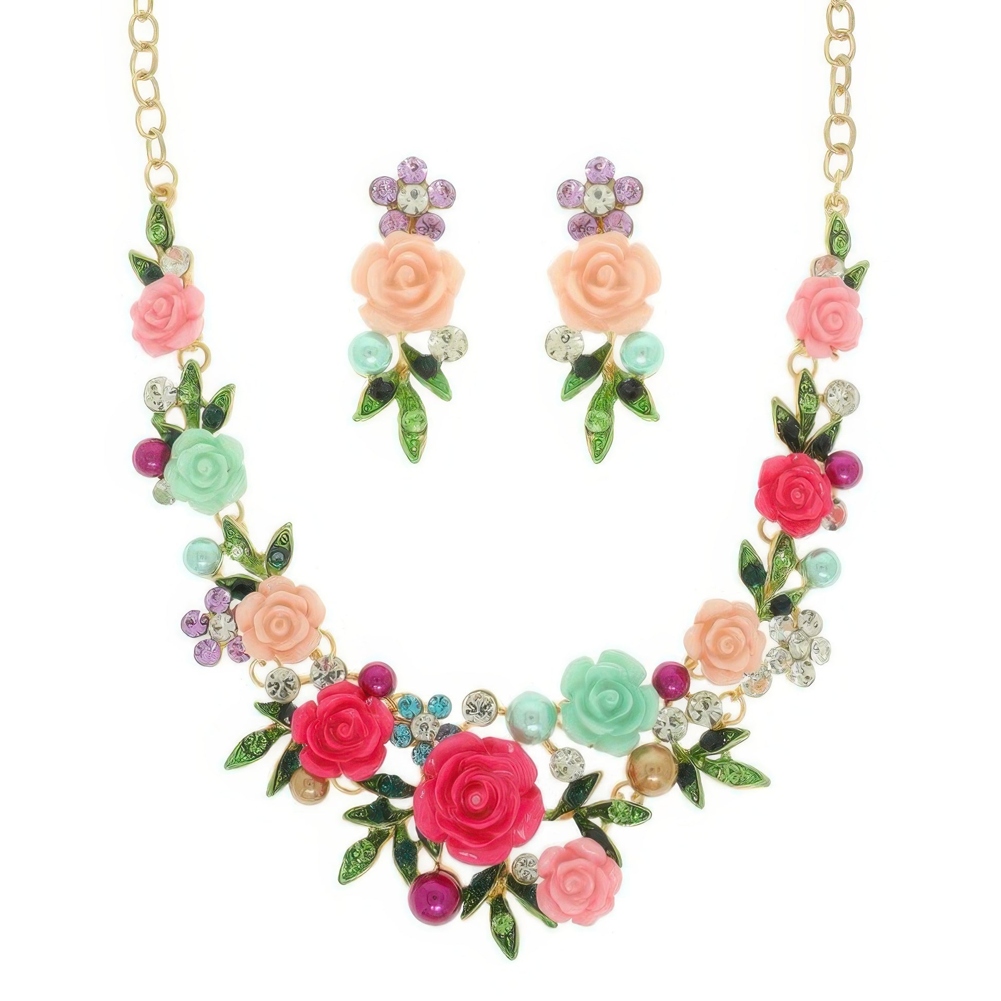 Festoon Theme Necklace Earring Set