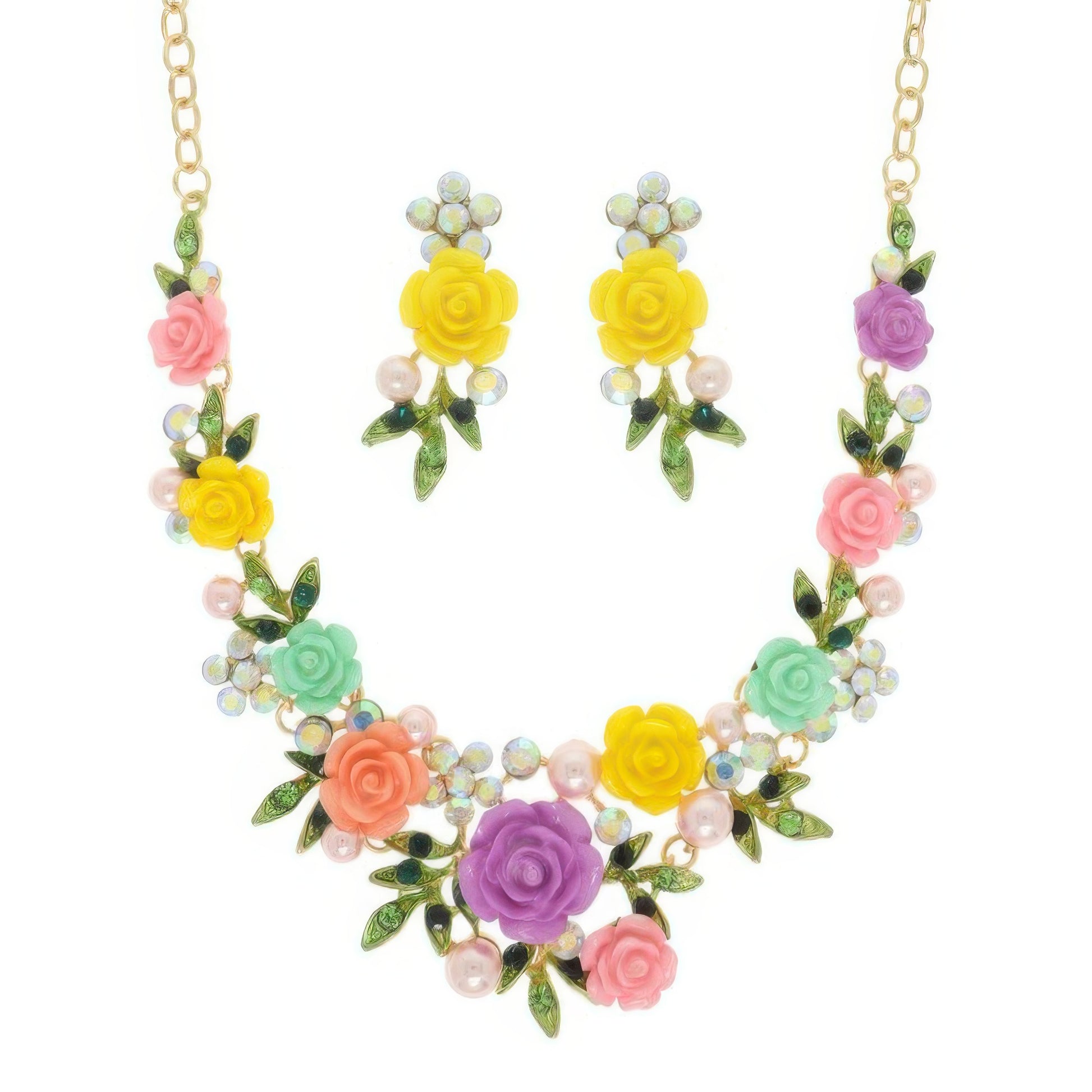 Festoon Theme Necklace Earring Set