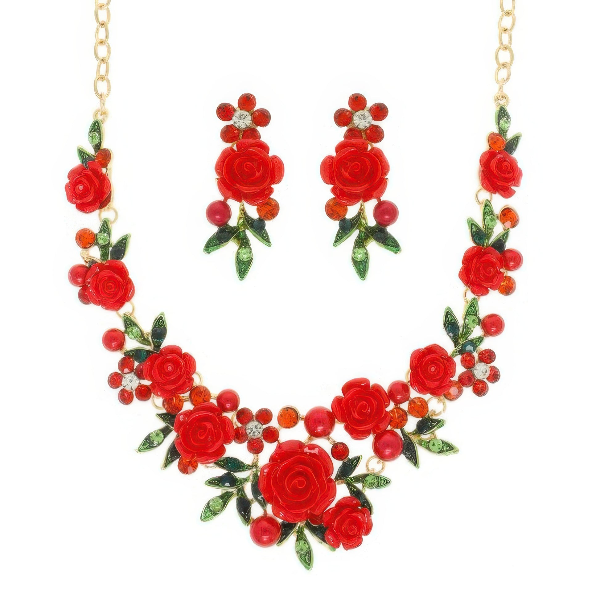 Festoon Theme Necklace Earring Set