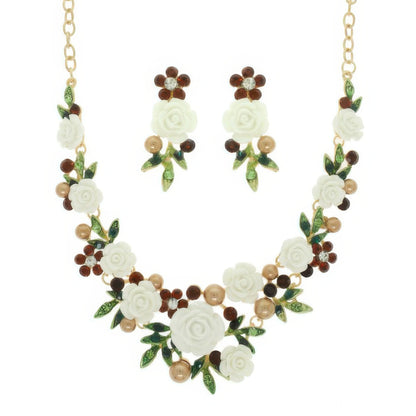 Festoon Theme Necklace Earring Set
