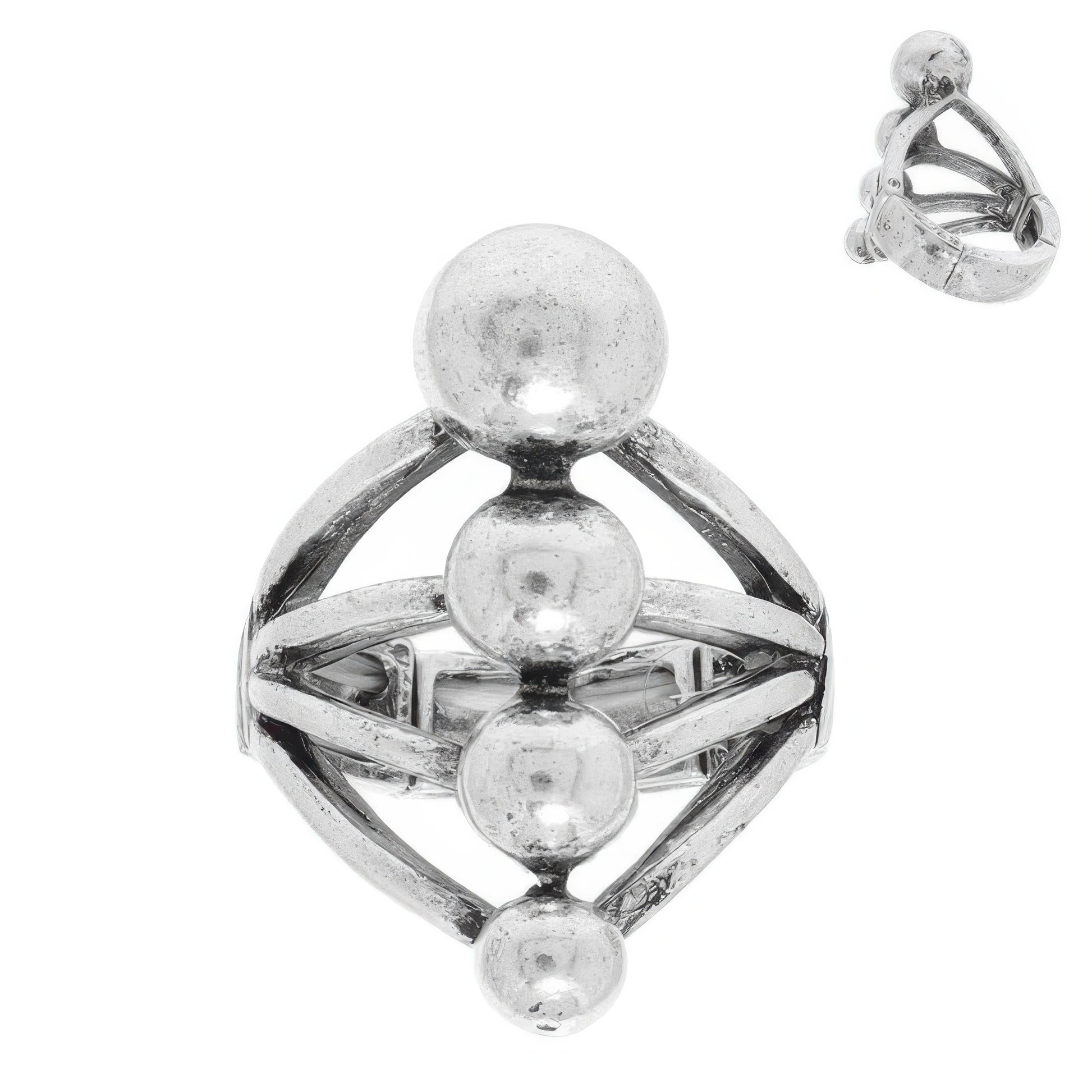 Western Bubble Textured Stretch Ring