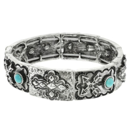 Western Cross Stretch Bracelet