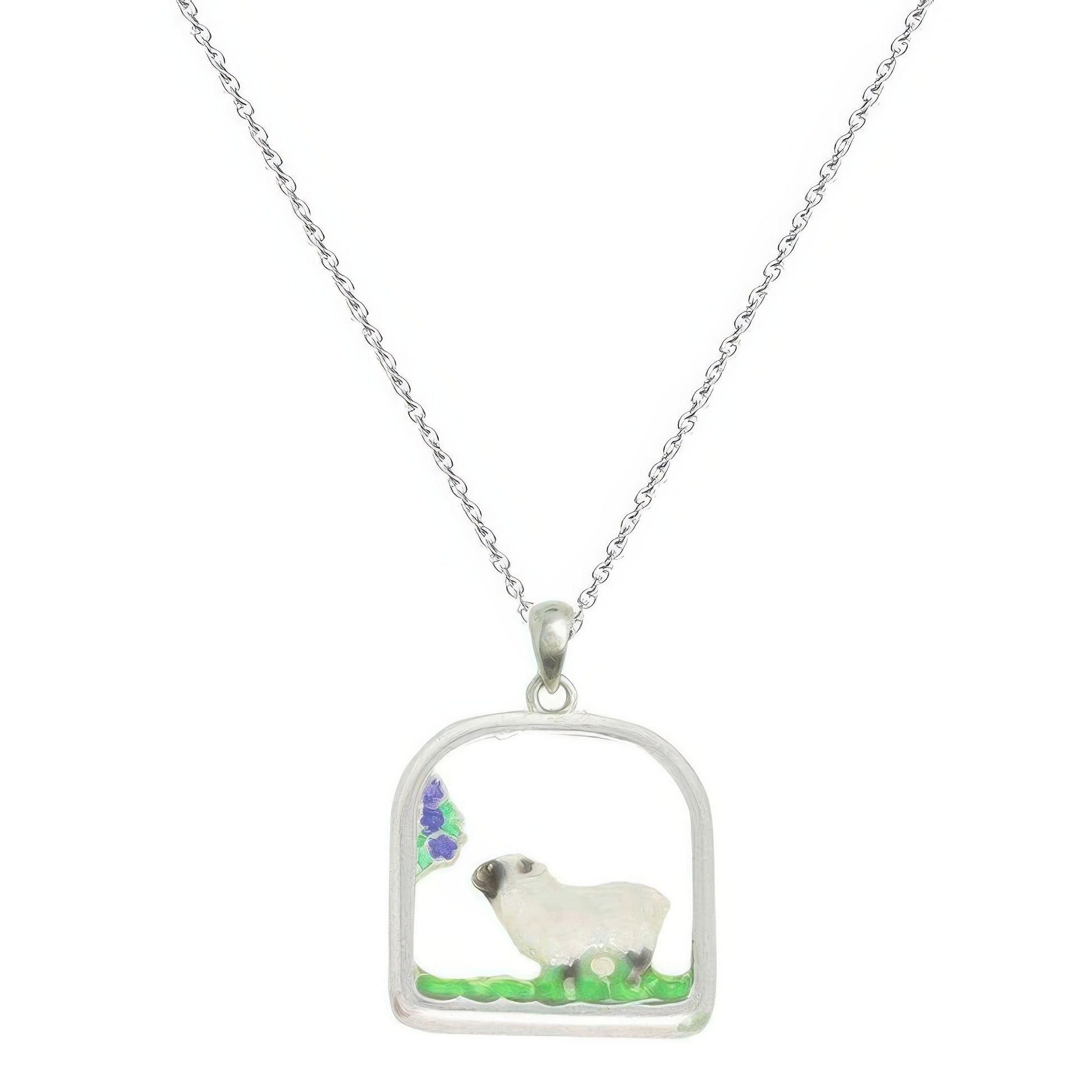 Sheep Open Arch Pendant Chain Necklace