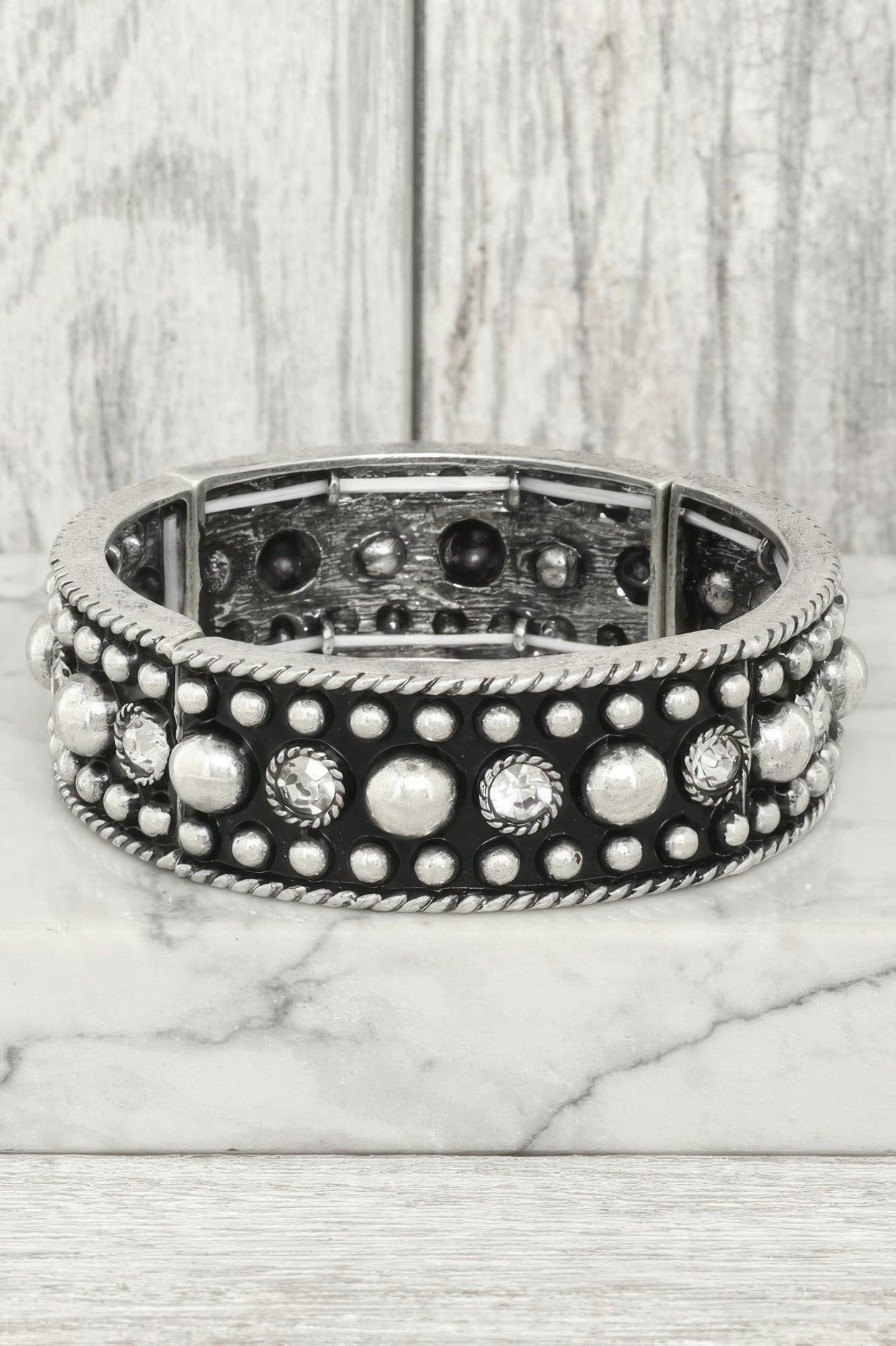 Western Bubble Beaded Cuff Bracelet