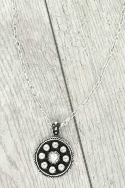Western Jeweled Bubble Pendant Necklace