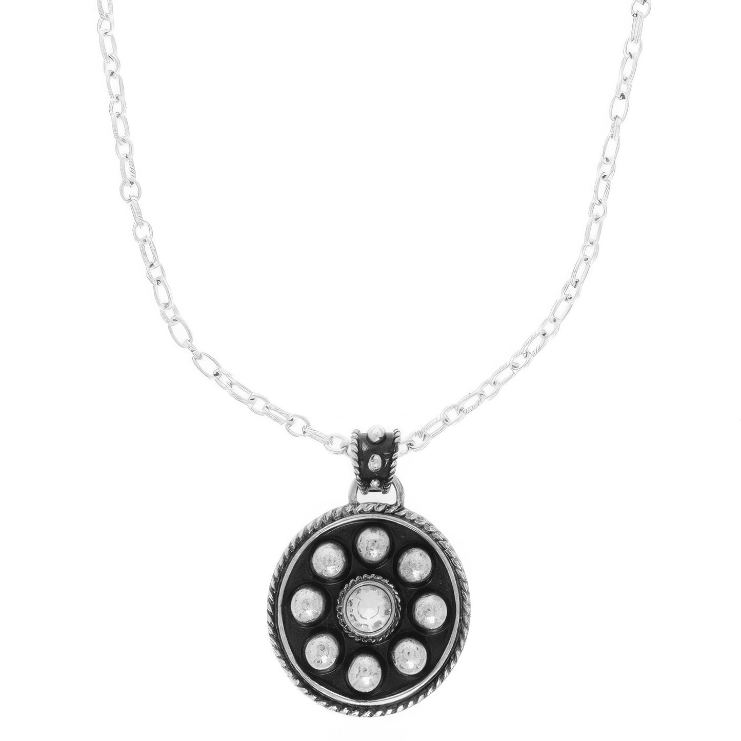 Western Jeweled Bubble Pendant Necklace