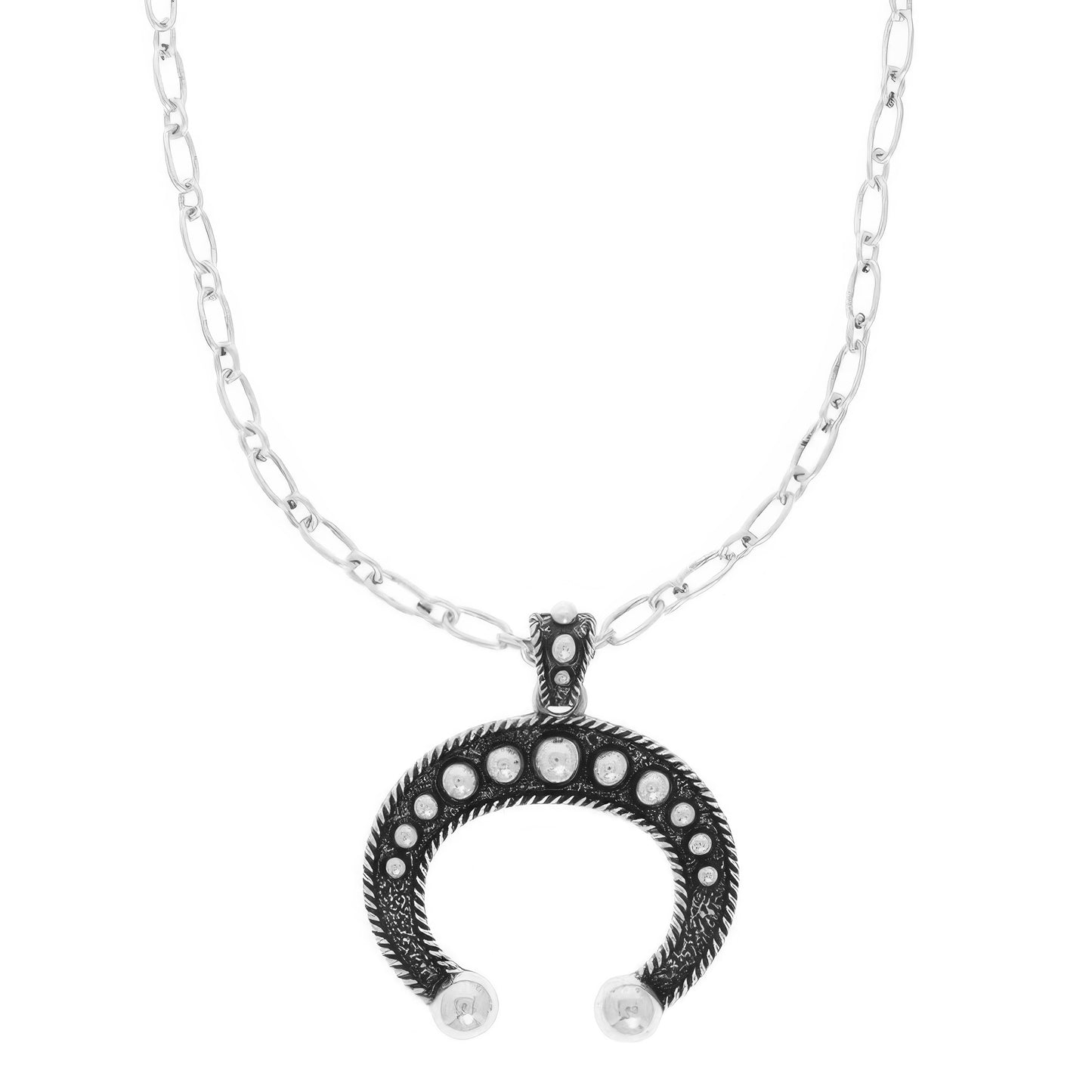 Western Bubble Squash Blossom Pendant Necklace