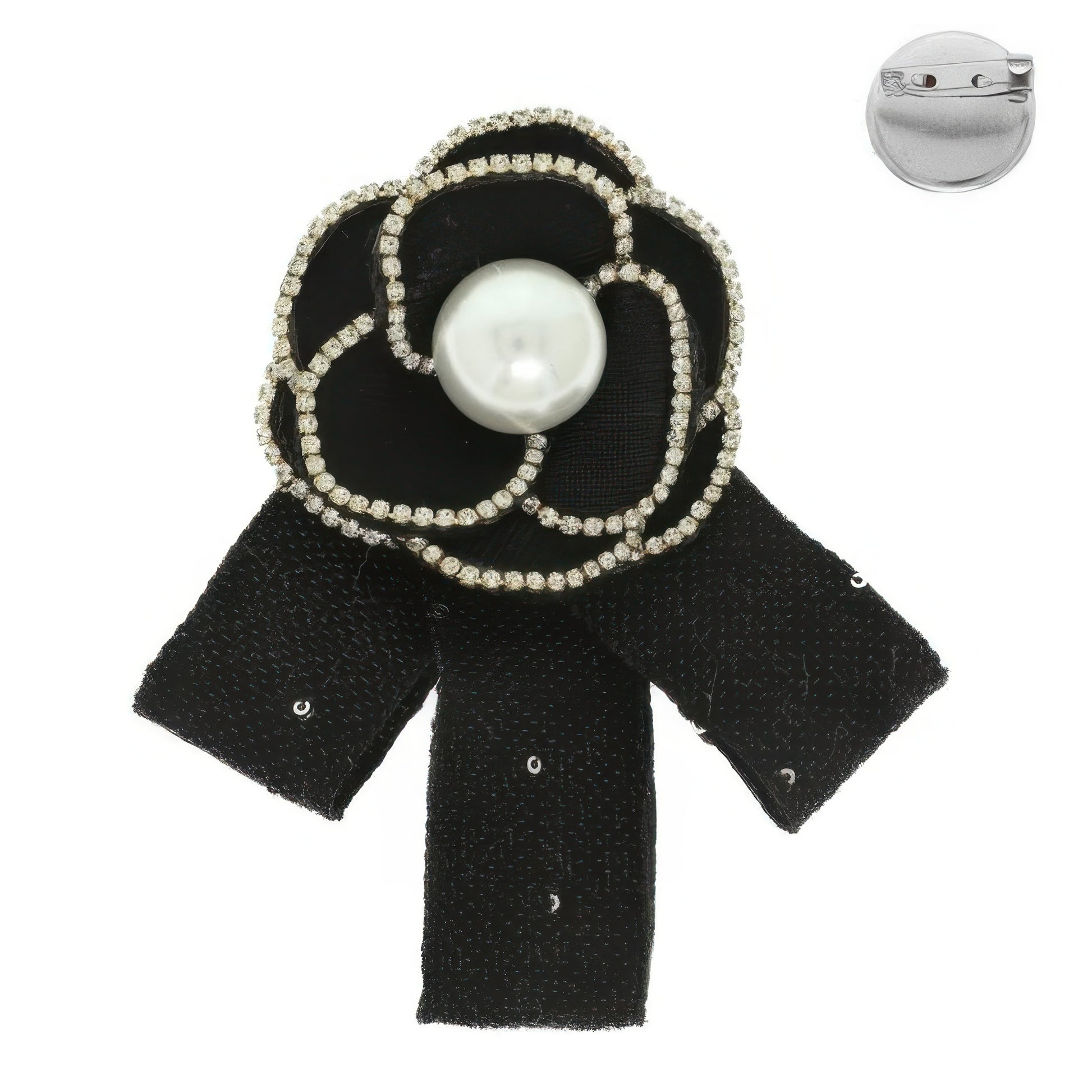 Flower Ribbon Brooch Pin