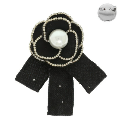 Flower Ribbon Brooch Pin
