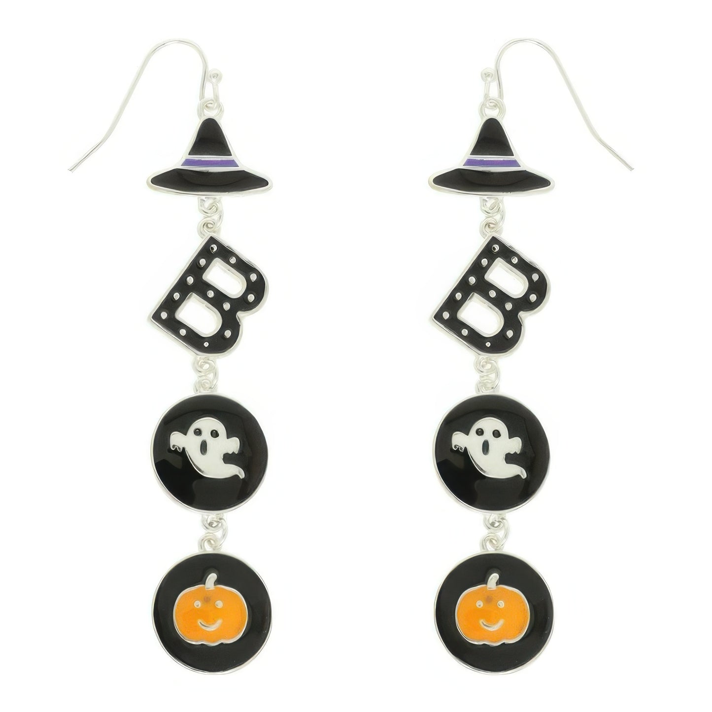 Halloween Themed Witched Enamel Earrings