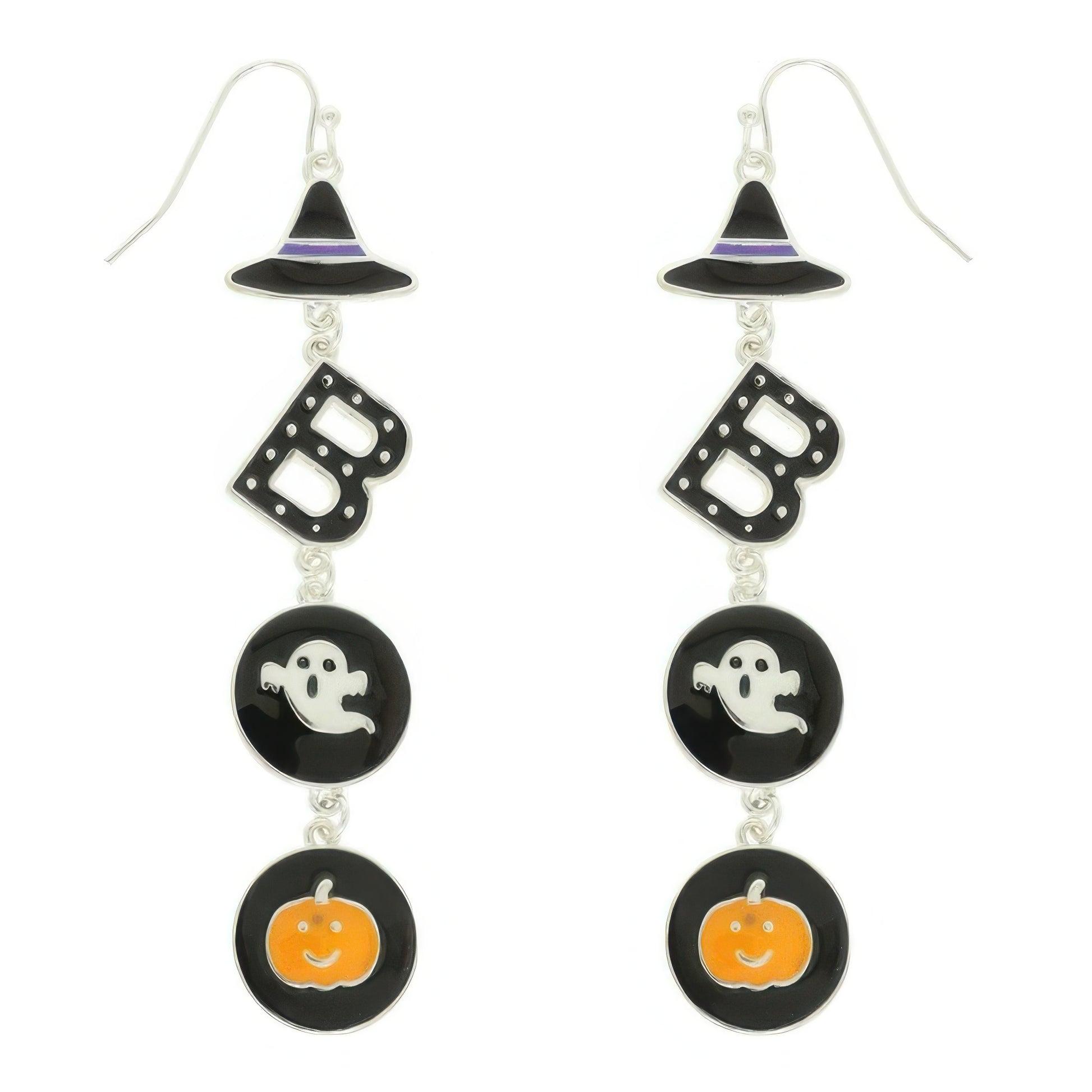 Halloween Themed Witched Enamel Earrings