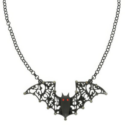 Halloween Bat Pendant Chain Necklace