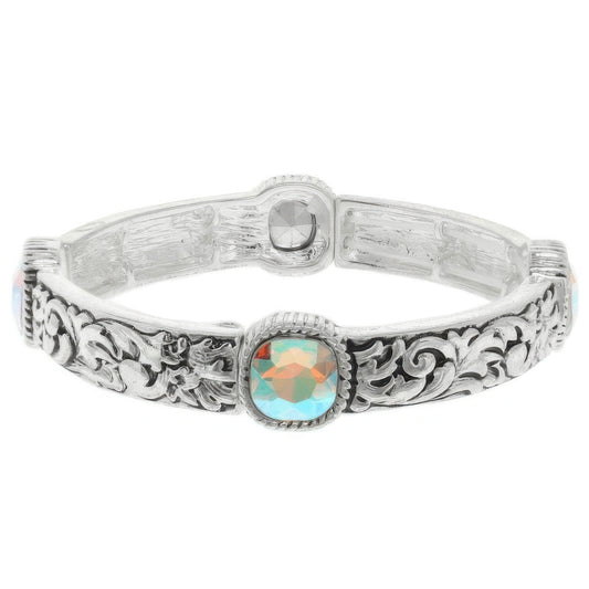 Western Crystal Stretch Bracelet