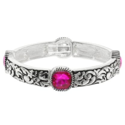 Western Crystal Stretch Bracelet