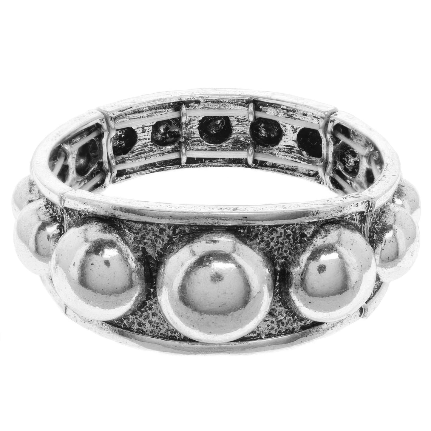 Western Bubble Beaded Stretch Bracelet