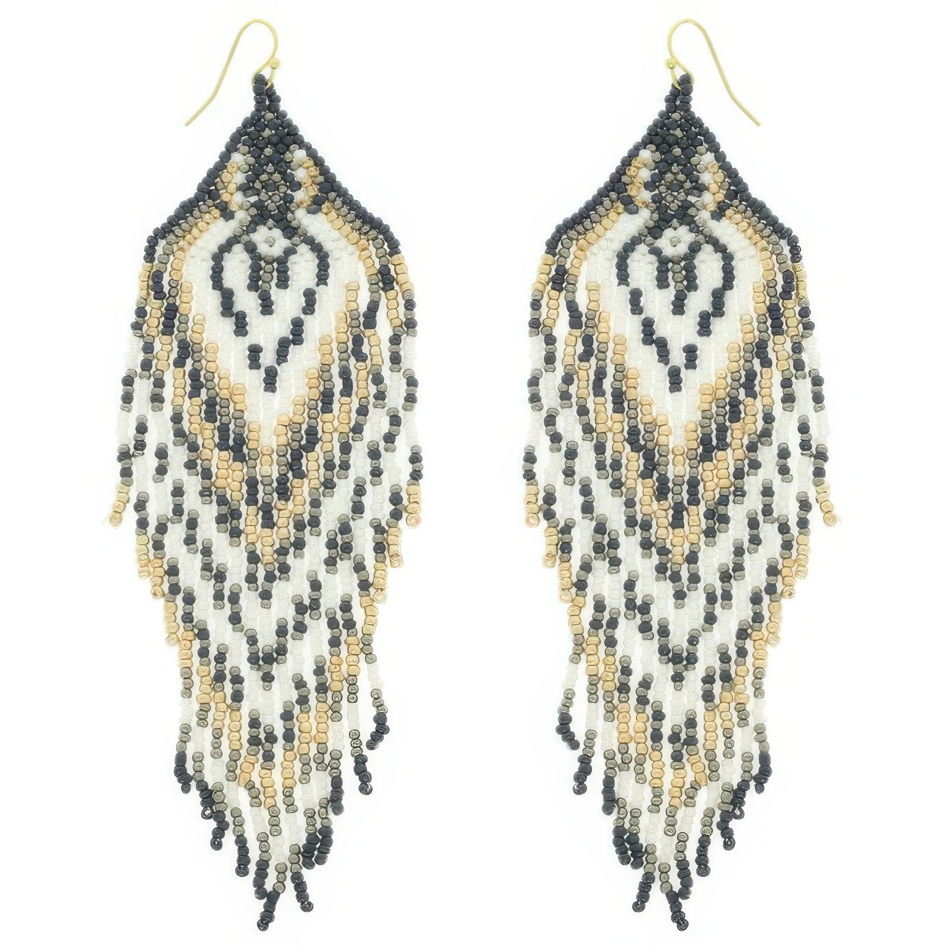 Western Fringe Seed Bead Earrings
