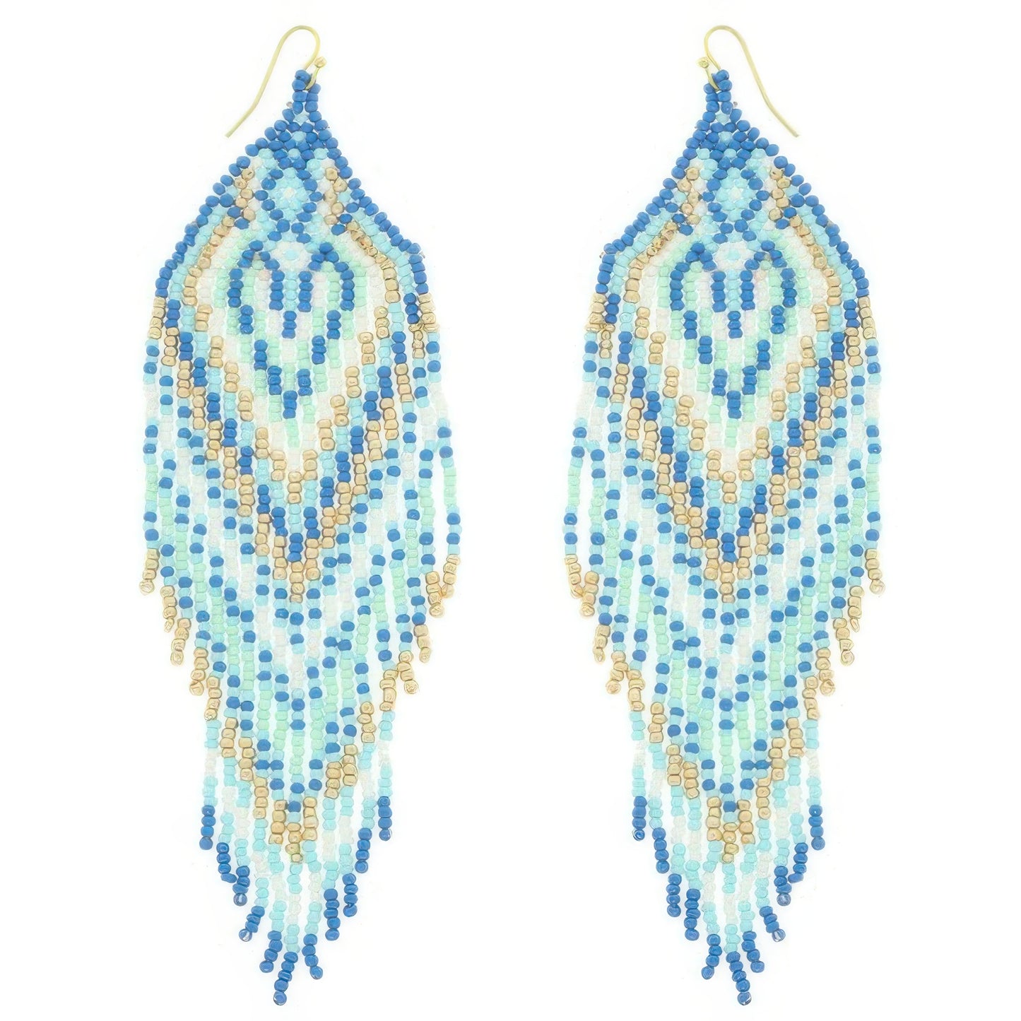 Western Fringe Seed Bead Earrings