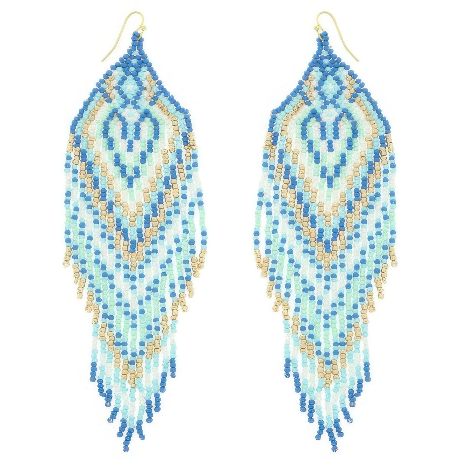 Western Fringe Seed Bead Earrings