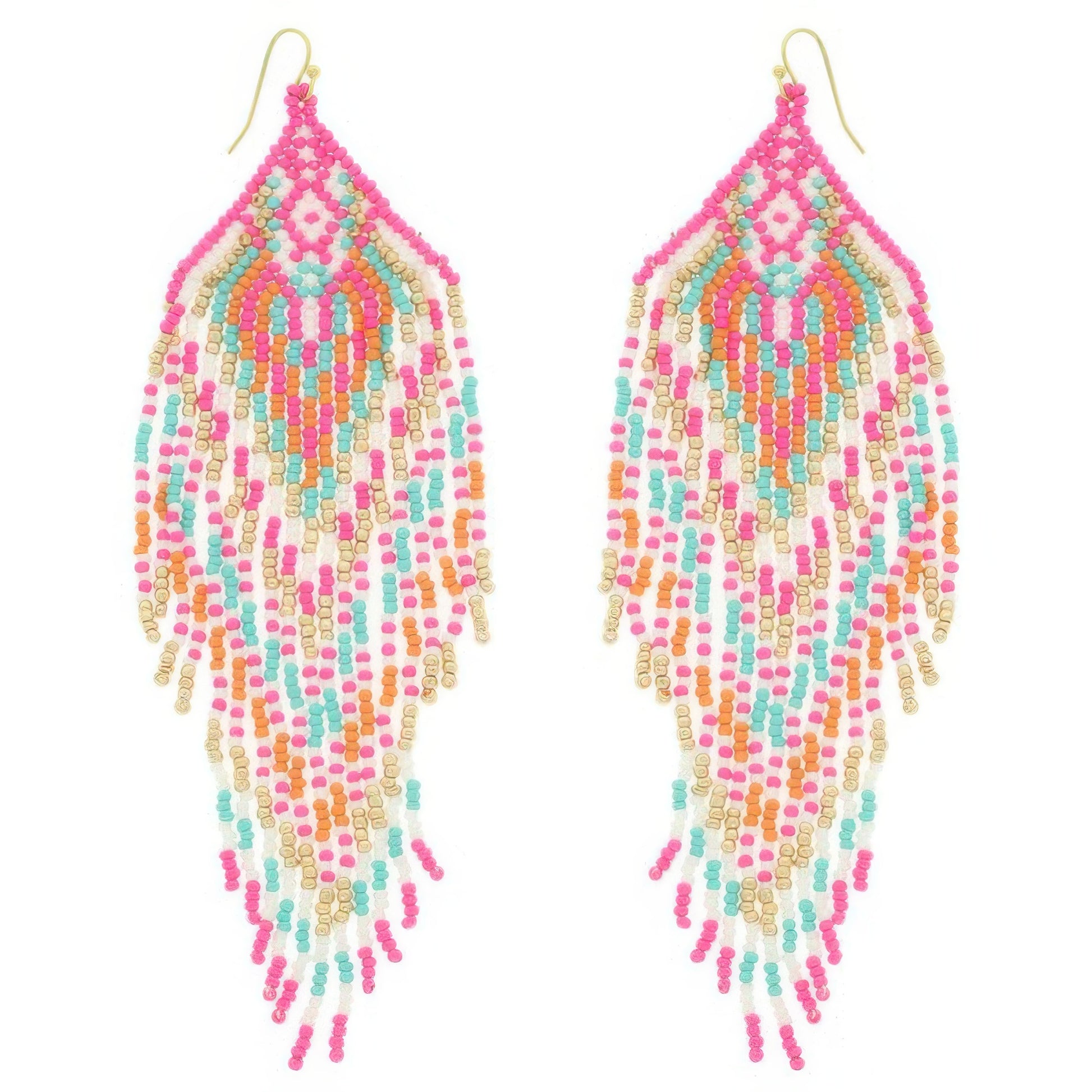 Western Fringe Seed Bead Earrings