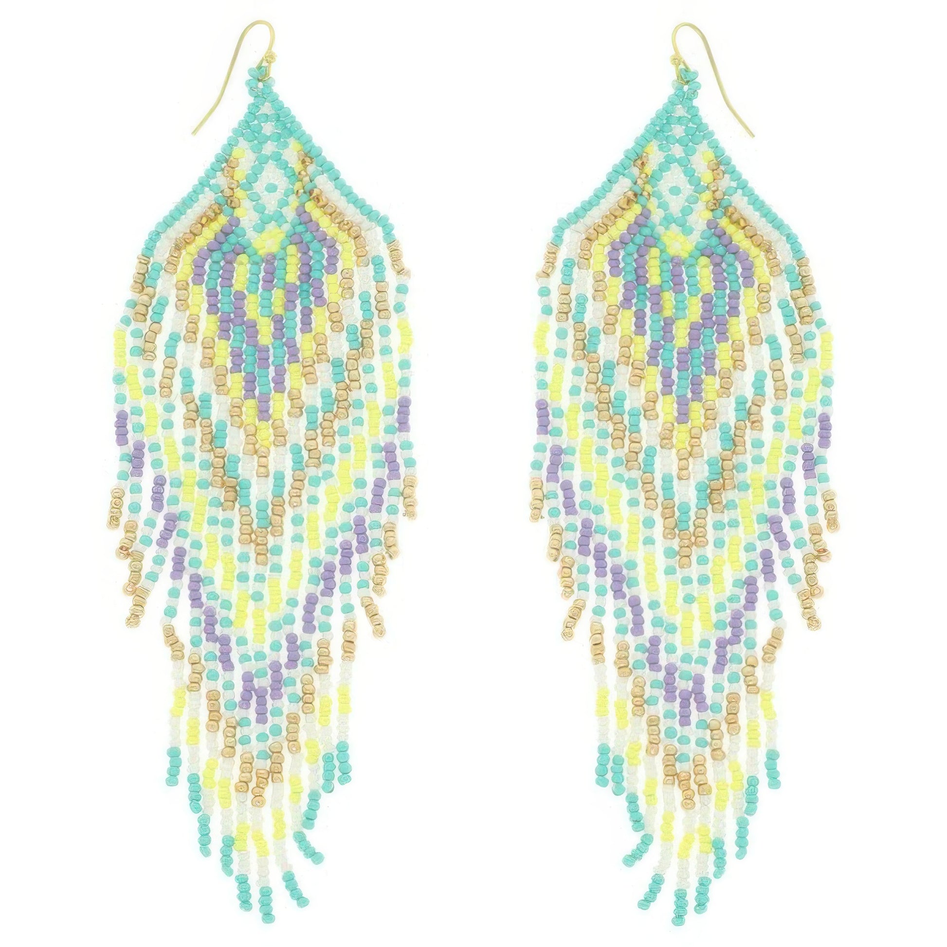 Western Fringe Seed Bead Earrings