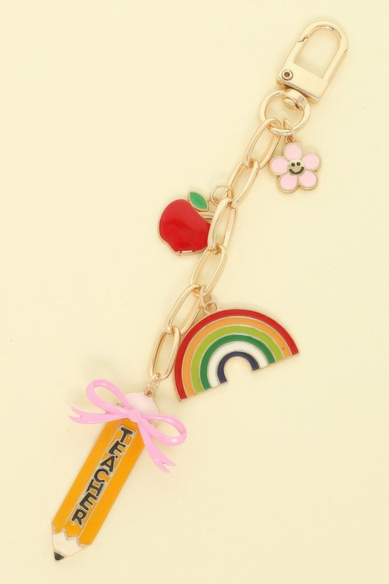 School Theme Bag Charm Keychain