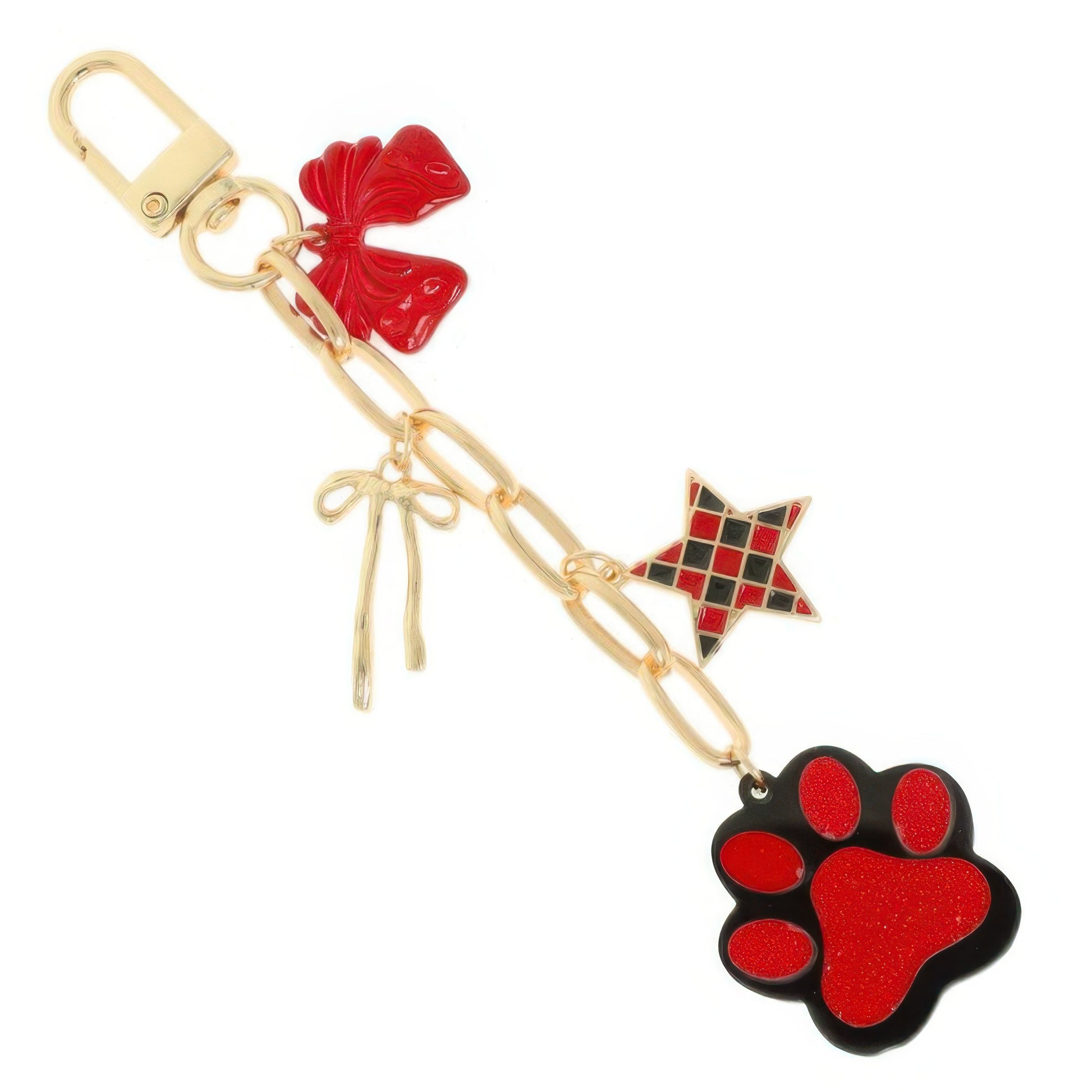 Game Day Spirit Theme Bag Charm Keychain