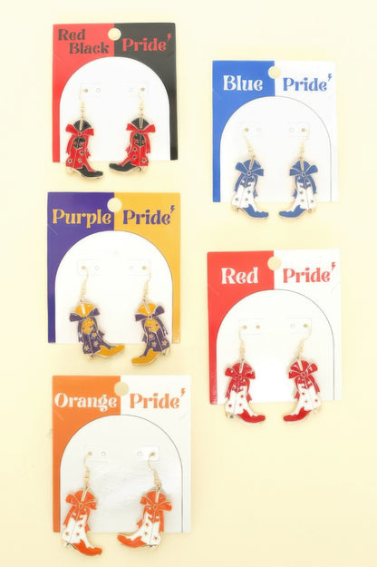 Game Day Cowboy Boots Earrings