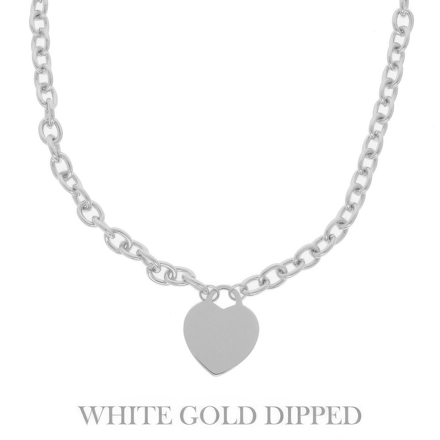 Gold Plated Heart Pendant Necklace