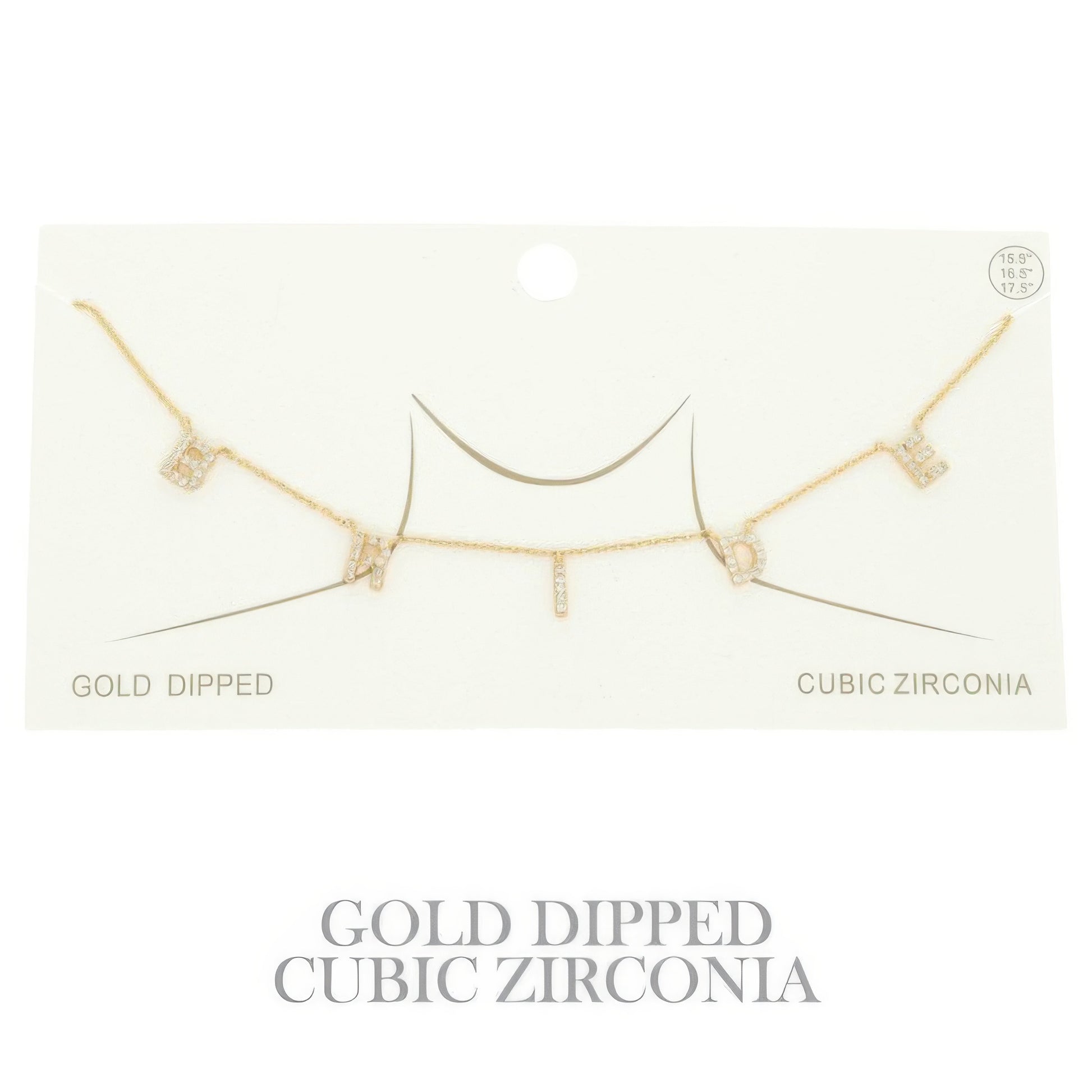 Cz Gold Plated Bride Pendant Necklace