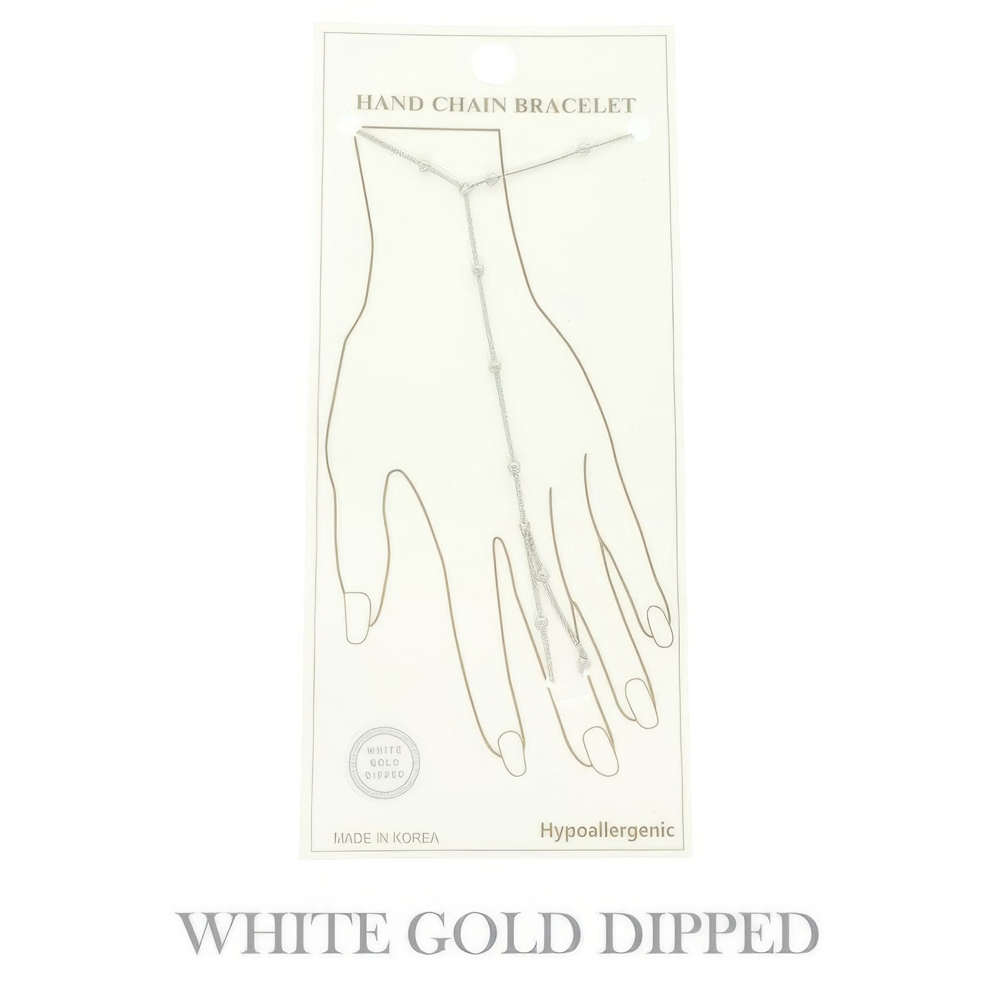 Gold-plated Rope-styled Hand Chain Bracelet