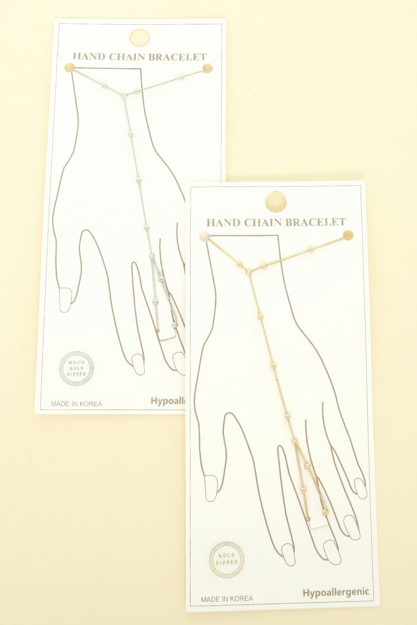 Gold-plated Rope-styled Hand Chain Bracelet