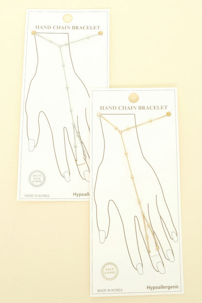Gold-plated Rope-styled Hand Chain Bracelet
