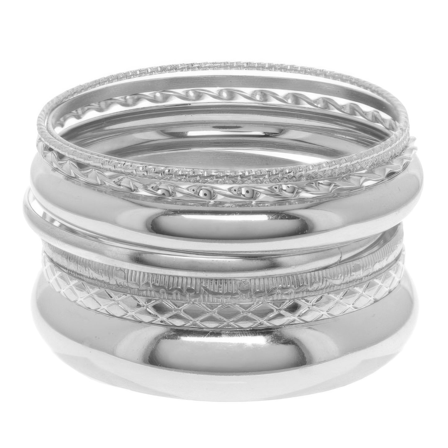 8pc Multi Stacked Bangle Bracelet Set
