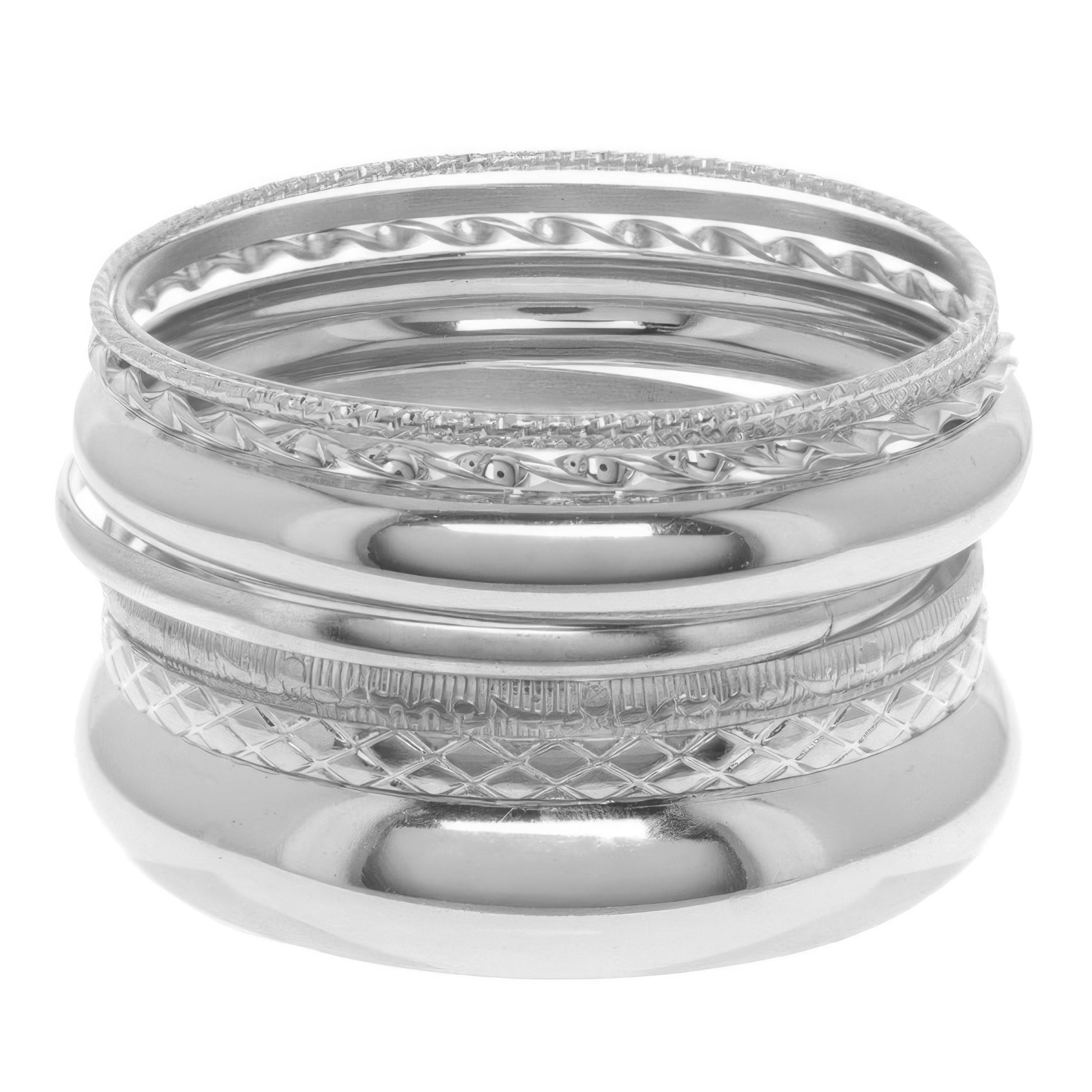 8pc Multi Stacked Bangle Bracelet Set