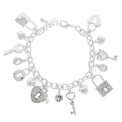 Lock And Key Charm Bracelet
