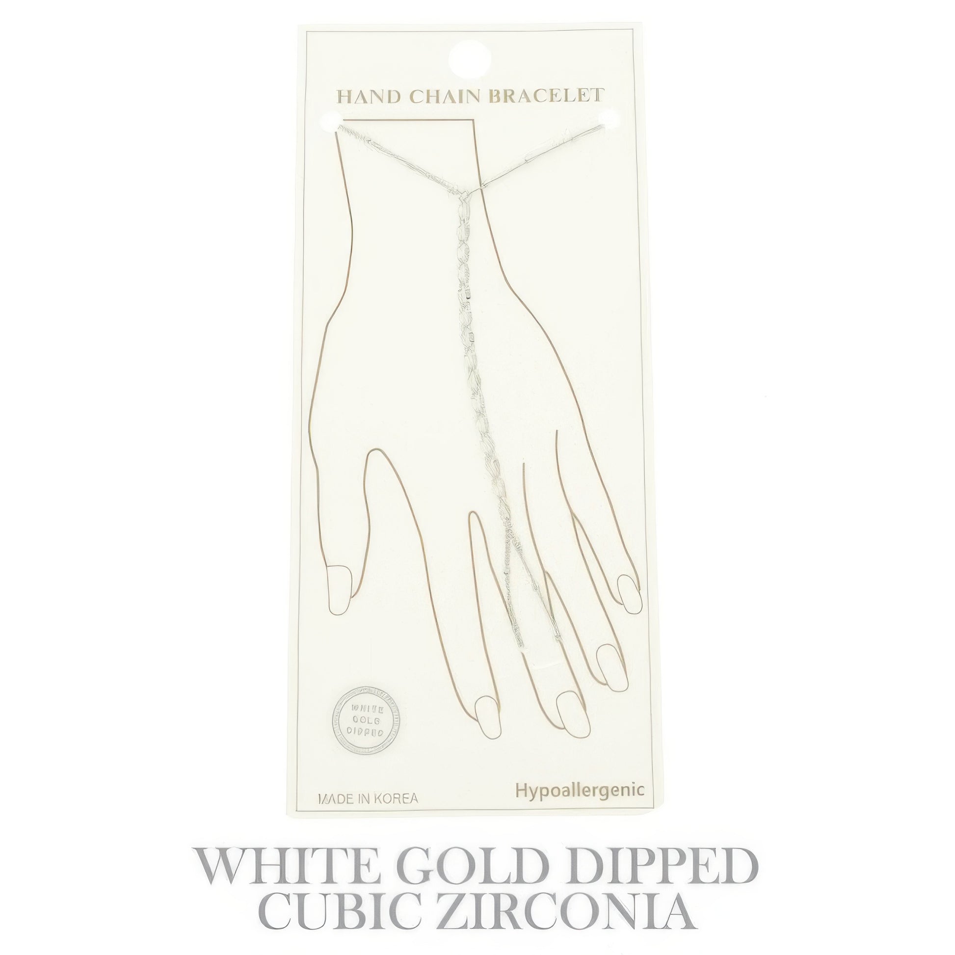 Gold-plated Twisted Hand Chain Bracelet